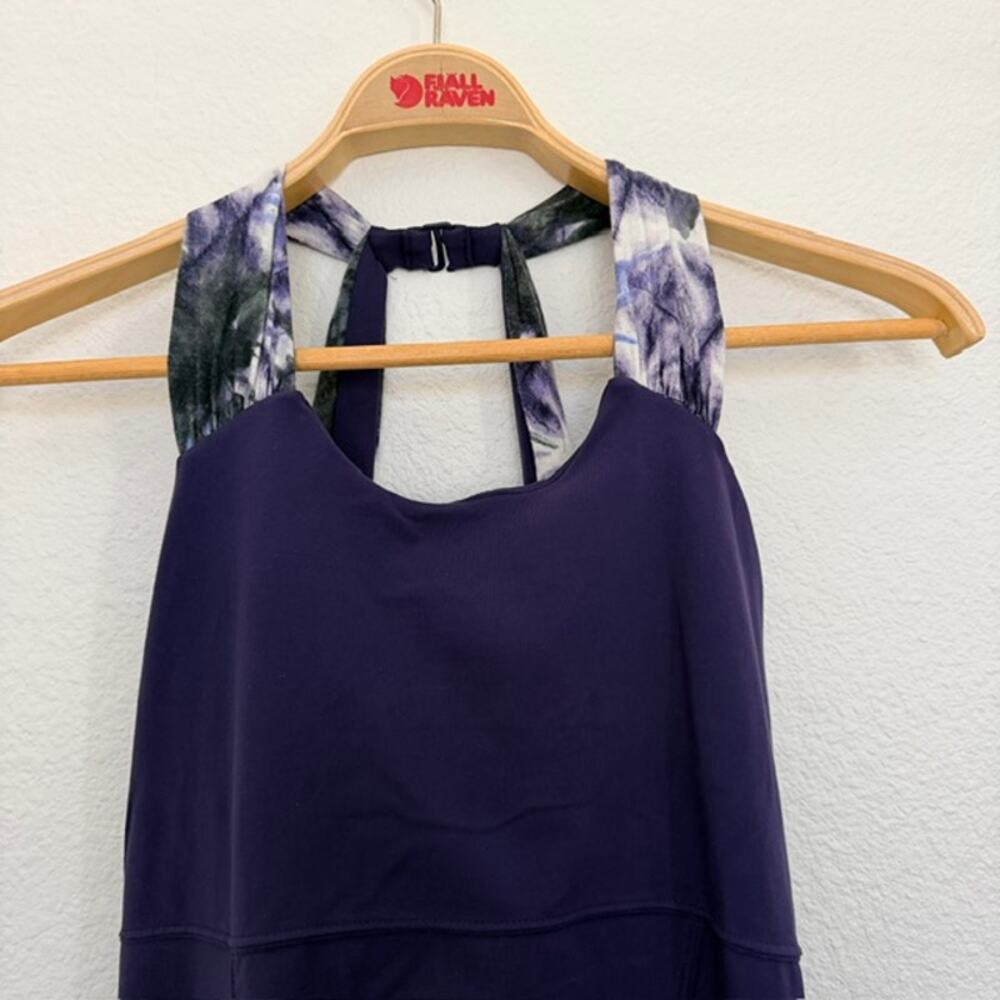 Athleta Scarlet Dress Women Medium Purple Halter Racerback-Style Athletic Beach - Picture 8 of 12
